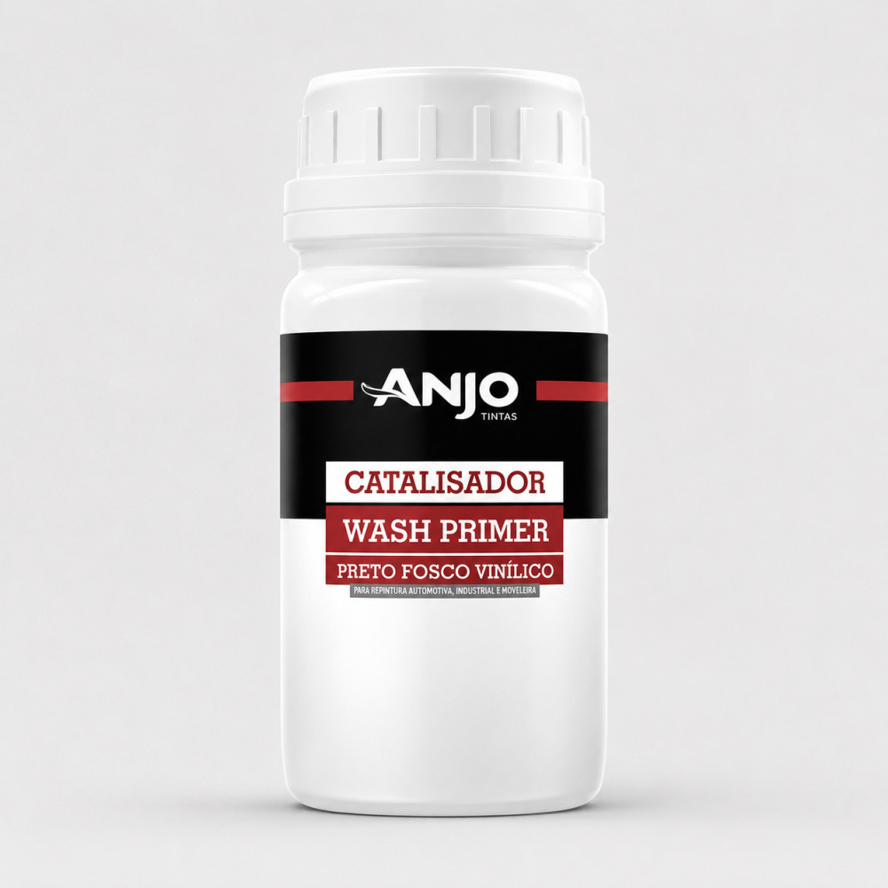 Catalisador Wash Primer e Preto Fosco Vinílico Anjo 300ml