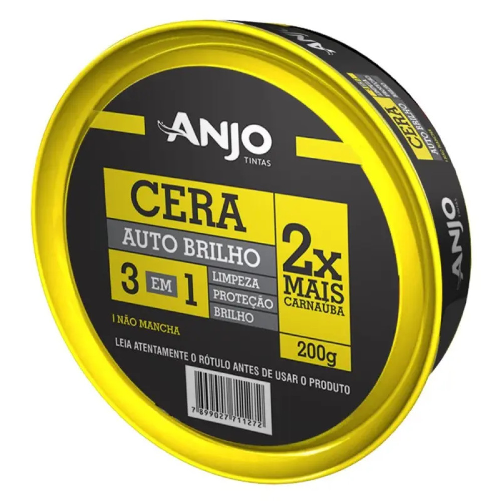 Cera Auto Brilho 3 em 1 Anjo 200g